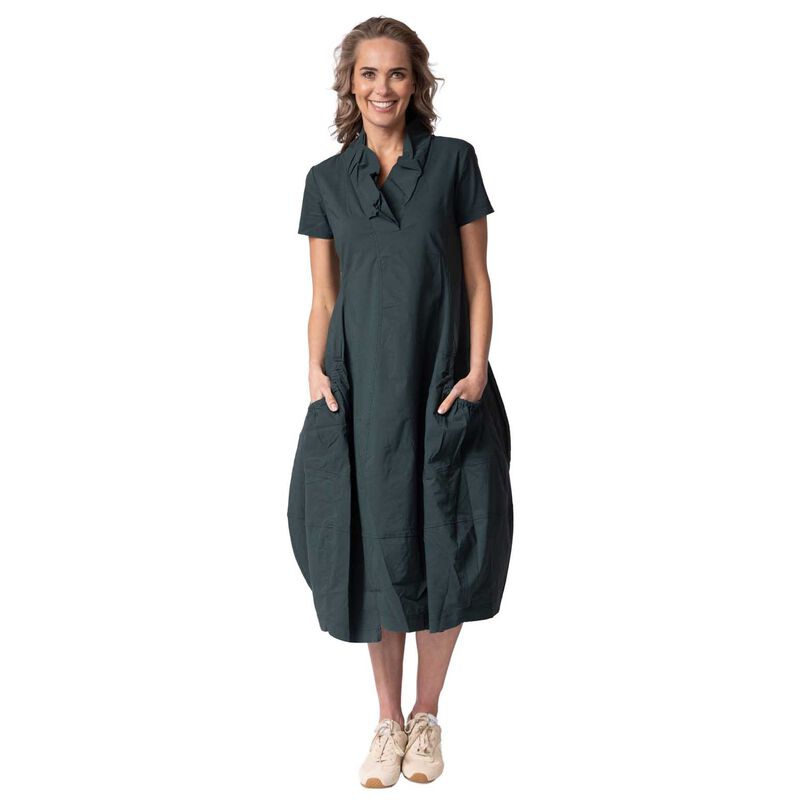 Rundholz Ruffle Neck Shortsleeve Dress image number 0